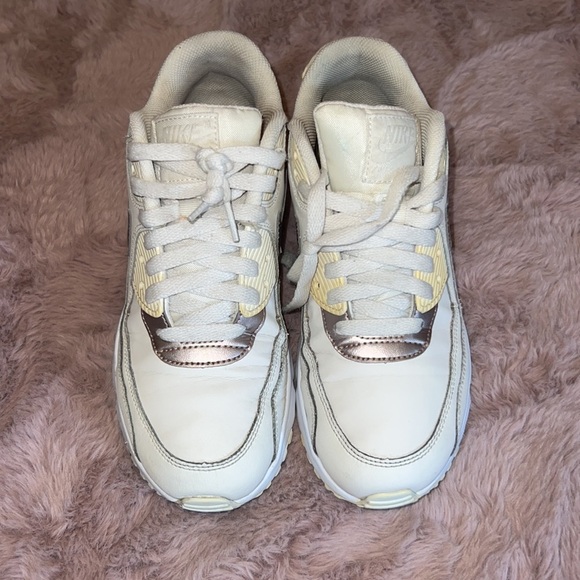Nike Airmax big kids 6Y off white champagne gold Nike Air Max sneakers shoes​​ - Picture 2 of 6